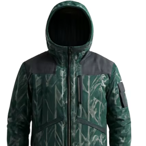 Chaqueta Casual con Capucha para Hombre, Antiarrugas, de Secado Rápido, Ecológica, para Camping, con Mangas Elásticas Gruesas y Estampado por Sublimación - Product Image 1