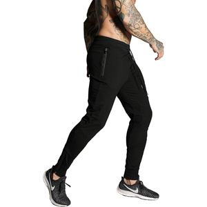 Customized Men's Casual Straight Jogger <b>Trousers</b> Quick Dry Breathable Business Elastic Waistband Loose Fit Solid Color - Product Image 2