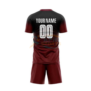 Meilleur uniforme de football pour hommes, impression numérique personnalisée, 100% polyester, maille respirante, séchage rapide, manches courtes, uniforme d'équipe unisexe pour adultes - Product Image 2