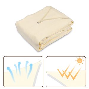 Vela Parasole Rettangolare Bianca 20 x 23 - Eleganti Vele e Reti Ombreggianti per Esterni - Product Image 4