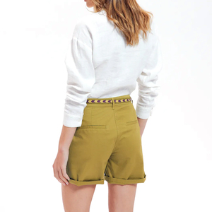 Shorts Femme 2026 Qualité Supérieure Respirant Tissu Toile 100% Coton Fermeture Cordon Thapur Sons Décontracté Professionnel - Product Image 3