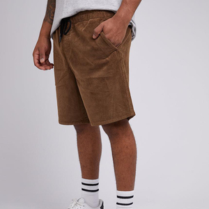 Pantalones Cortos Casuales para Hombre, Estilo Vintage, Lavado Ácido, 100% Algodón, Felpa Francesa, Cintura Elástica, Personalizados, Tallas XS a 3XL Disponibles, Color Sólido, Bolsillos Digitales - Product Image 1