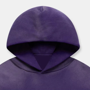 Sweat à capuche décontracté pour homme en tissu doux, personnalisable, effet délavé, mélange de coton, tendance, disponible en différentes couleurs - Product Image 3