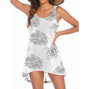 Vestido Maxi Floral Hawaiano para Mujer, Vestido de Verano Informal para Vacaciones en la Playa, Holgado y Fresco - Product Image 3