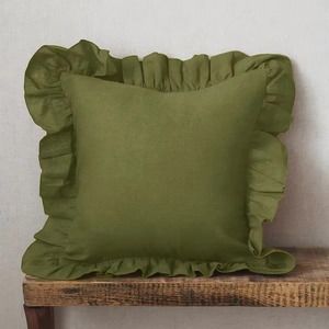 Funda de Cojín 100% Lino Puro, Decorativa para Sofá del Hogar - Product Image 5