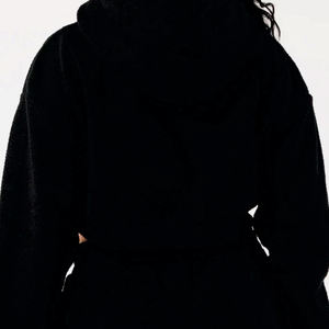 Sudadera con Capucha Personalizada con Logotipo para Mujer, Sudadera Deportiva, Sudadera Corta Informal para Mujer, Conjunto de Sudadera Corta Informal para Mujer - Product Image 5