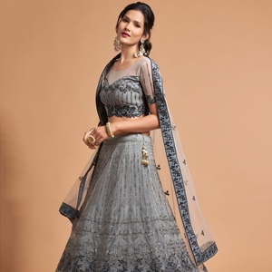 Launching New Soft Net Heavy Sequence Cord and Embroidery Work Party Wear Designer Lehenga Choli Collections by Royal Export - Product Image 4