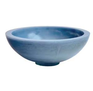 Bol en résine fait main effet marbre, best-seller, articles de décoration intérieure haut de gamme avec craie, 1 bol en résine Med Earth - Product Image 3