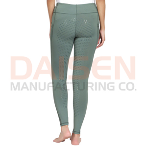 Pantalons d'équitation pour femmes avec grip en silicone, leggings extensibles, taille haute, respirants, vêtements d'entraînement équestre - Product Image 5