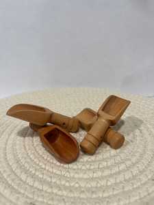 Spatule classique en bois de Neem naturel – Spatule de cuisine haut de gamme à long manche pour poêles antiadhésives, cuisson, agitation et préparation des aliments - Product Image 6