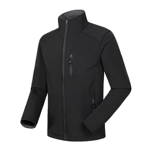 2024 Custom Design Men's Softshell <b>Jacket</b> Winter Work Wear Zippered Stand Collar Windproof Waterproof New Yearly Collection - Product Image 5