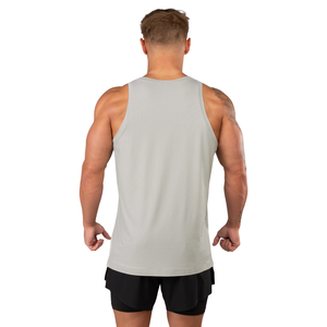 Camiseta sin mangas para hombre, color gris nube, ultraligera, para gimnasio, entrenamiento, correr, fitness, OEM, al por mayor - Product Image 3