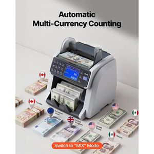 Contabanconote Automatico Multivaluta con Rilevamento Banconote False CIS/UV/MG/IR/DD/DBL/HLF/CHN - Product Image 4