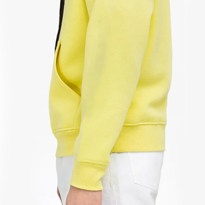 Neon Yellow Bright Pullover Style With <b>Black</b> Drawstrings Custom Logo Print On Front And Back High Quality <b>Men</b> Hoodies - Product Image 2