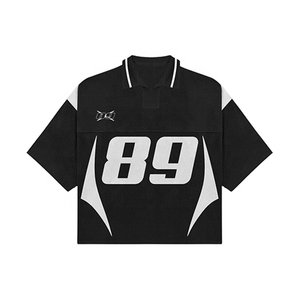 เสื้อฟุตบอลอเมริกันแบบกำหนดเอง คุณภาพสูง ระบายอากาศได้ดี ผลิตจากโพลีเอสเตอร์ 100% พิมพ์ลายด้วยความร้อน ไซส์ใหญ่ ชุดทีม OEM ขายส่ง - Product Image 5