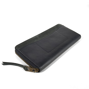 Portefeuille long unisexe à fermeture éclair, haute qualité, fait main, en cuir véritable Castello tanné végétal, inspecté QC, nouvelle collection mode disponible - Product Image 3