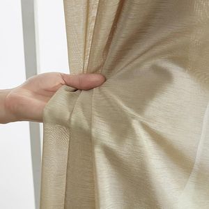 Set di 2 Tende in Voile Semi-Trasparente Grigio Argento con Occhielli, 137 cm L x 213 cm L, per Camera da Letto e Soggiorno - Product Image 5