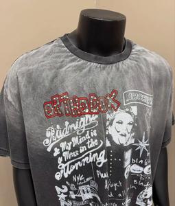 เสื้อยืดคอกลมทรงปกติผ้าฝ้ายออร์แกนิคเทอร์รี่ 240 GSM สำหรับผู้ชาย ล้างสีซีดแบบวินเทจ พิมพ์ลาย DTG ด้านหน้า สไตล์สตรีทแวร์รักษ์โลก - Product Image 3