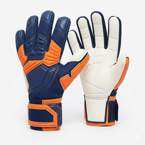 Gants de gardien de but de football, cuir intégral, légers, antidérapants, respirants, fermeture à scratch réglable, unisexe - Product Image 2