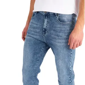 Fabrika toptan sıska kot pantolon erkekler için yırtık Denim Slim Fit kot akıllı rahat erkek pantolon ve pantolon bangladeş'ten
