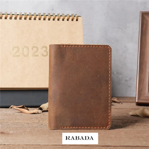 Bolsa de certificado con logotipo personalizado de fábrica, tarjetero de cuero Crazy Horse, tarjetero de cuero de vaca genuino, estuche delgado para tarjetas de crédito - Product Image 2