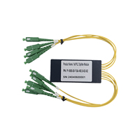 Répartiteur PLC FTTH G657A1 1x4 1x8, boîtier LGX, type cassette fibre optique SC/APC pour réseau PON