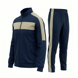 Conjunto Deportivo Profesional para Hombre, Chaqueta con Cierre Completo y Pantalones Ajustados, Ropa Deportiva Personalizada OEM ODM - Product Image 1