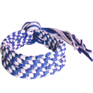 Bracelet de Muay Thai bleu et blanc, cordon tressé pour l'entraînement, fait main, bandage de combat, bracelets de Muay Thai, cordons - Product Image 5