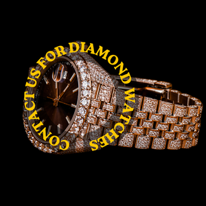 Reloj de Diseño Atractivo con Esfera Redonda de Cristal Azul, Estilo Hip Hop con Incrustaciones de Diamantes Moissanite, Plata de Ley 925, Calidad Estándar - Product Image 3
