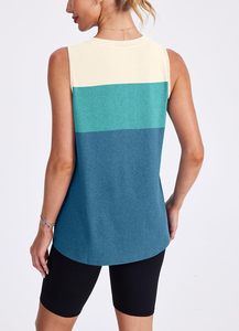 Débardeur en coton tricoté tendance pour femme, coupe ajustée, sans manches, décontracté, été, écologique, respirant, OEM ODM, vente en gros - Product Image 5