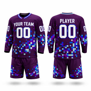 Conjuntos de Ropa Deportiva Personalizados con Logotipo, Impresión Digital, Hechos a Mano, Jersey y Pantalón, 100% Poliéster, Secado Rápido, Transpirables, Antibacterianos, para Invierno - Product Image 4