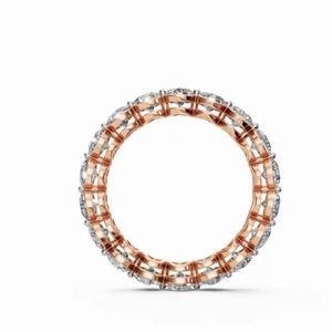 Factory Price Moissanite Eternity <b>Rings</b> Engagement Wedding IGI Certified <b>925</b> <b>Silver</b> Gold Plated Luxury Custom Jewelry Wholesale - Product Image 3