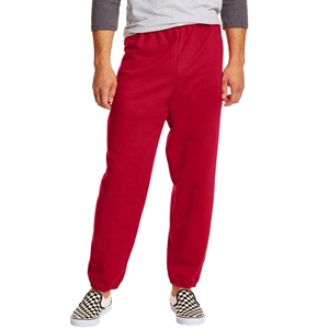 Pantalones de chándal de algodón 100%, ropa de calle, estilo deportivo informal, diseño acampanado personalizado para hombre, pantalones de chándal de cintura alta, patrón sólido - Product Image 1