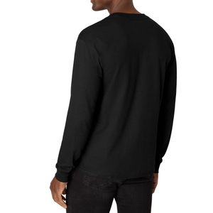 Wholesale Custom Full Sleeve <b>Henley</b> T-Shirt for <b>Men</b> <b>Top</b> Products Streetwear Casual Style <b>Men's</b> <b>Henley</b> Shirts in Solid Color - Product Image 3