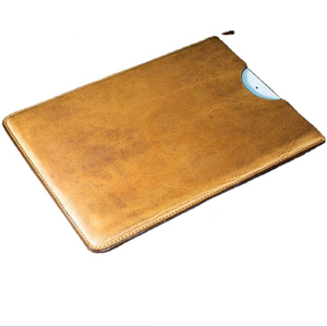 Housse pour tablette en cuir véritable, pochette pour tablette, étui de protection classique marron pour ordinateurs portables, housse de voyage d'affaires - Product Image 1