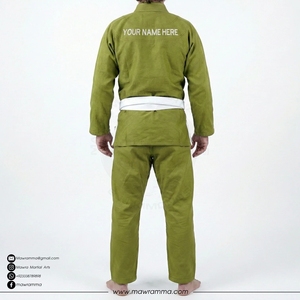 ชุดยิวยิตสูปักโลโก้ตามสั่ง ผ้าฝ้าย 100% ทอลายเพิร์ลวีฟ ชุดกิโมโนบราซิลเลียนยิวยิตสู สำหรับฝึกซ้อมระดับมืออาชีพ ชุดสำหรับการฝึกต่อสู้ - Product Image 4