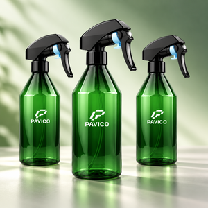 Bouteille pulvérisateur à gâchette en PET vert de 300 ml pour l'emballage domestique et de voyage, fabricant au Vietnam - Product Image 5