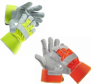 Guantes de Trabajo de Cuero Antideslizantes, Resistentes a Químicos, Impermeables, Sin Látex, Antiestáticos y Resistentes a Desgarros, Estilo Dedo Índice - Product Image 4
