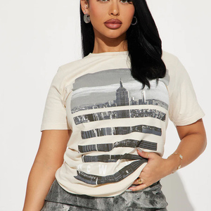 T-shirt de sport décontracté à manches courtes pour femme, idéal pour la course en extérieur, le yoga et le fitness – Vente en gros - Product Image 1