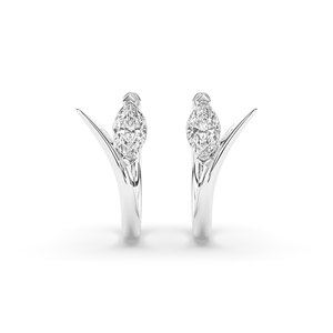 ต่างหูเพชรเพาะเลี้ยง 0.26 กะรัต ทองคำแท้ 14K รับรองโดย IGI ของขวัญสำหรับงานแต่งงานและงานเลี้ยง - Product Image 3