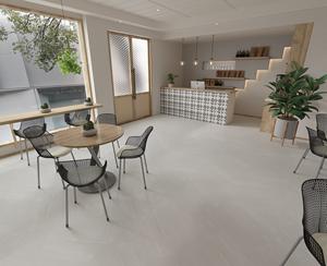 Azulejos de porcelana gris claro de alta calidad 60x60, azulejos de pared de suelo de impresión mate, estilo de diseño moderno, fábrica directa de Vietnam - Product Image 4