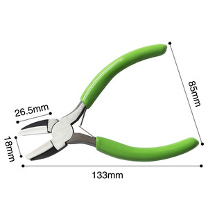 Pince à bec plat de précision 8 pouces pour bricolage, à mâchoires lisses, tête allongée, conception bec de canard, outils à main pour plier, pincer, bijoux, acier - Product Image 5