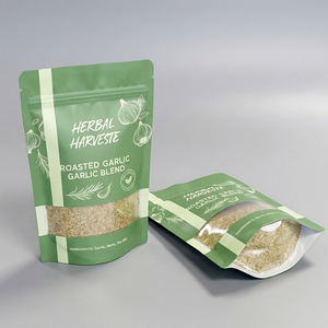 Sachet Doypack en plastique et aluminium à fermeture zip, personnalisable, faible MOQ, <span class=keywords><strong>pour</strong></span> emballage alimentaire, biscuits, <span class=keywords><strong>épice</strong></span>s et assaisonnements - Product Image 2