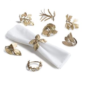 Vintage Style Metal Napkin Ring Handmade <b>Table</b> Decoration Accessory For Elegant Dining Experience - Product Image 1