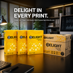 Papel para Copiar Delight A4 Blanco, 70g, Hecho en Tailandia - Product Image 1