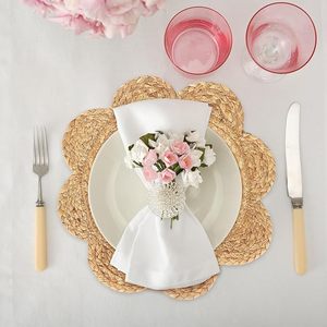 Handwoven Placemat Eco Friendly Natural Water Hyacinth <b>Table</b> <b>Mat</b> Round Dining <b>Table</b> Decor Wholesale Supplier - Product Image 2