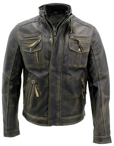 Custom Genuine Leather <b>Biker</b> <b>Jacket</b> Men <b>Vintage</b> Rider Style OEM ODM Manufacturing Sample Service Available Today - Product Image 1