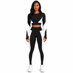 Custom Women's Yoga Set Breathable Seamless Sports Bra High Waist Leggings Fitness Activewear ODM Manufacturer - Product Image 6