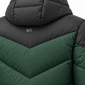 Chaqueta de Invierno Acolchada para Hombre, de Alta Calidad, Personalizable, con Bloques de Color, Resistente al Viento, Informal, con Cierre Completo y Relleno de Poliéster - Product Image 6