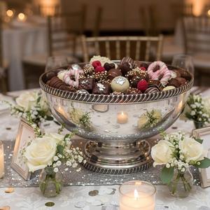 Tazón de Chocolate con Acabado de Cobre, Última Colección Árabe, Tazón para Dulces de Forma Redonda, Tazón de Chocolate de Lujo - Product Image 6